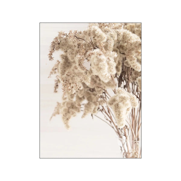 Nordisches Blumen & Gräser Poster – Minimalistische Wandkunst auf Leinwand
