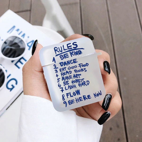 AirPods Hülle „More Amor Por Favor“ – Transparente Schutzhülle für AirPods & AirPods Pro