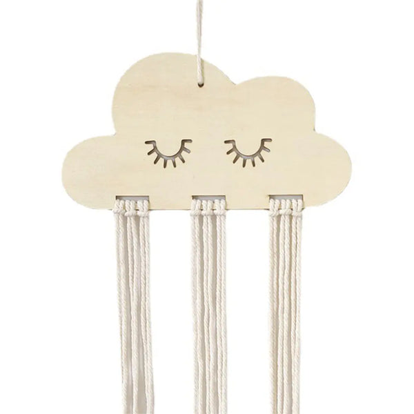 Holz-Wolke für Haarspangen – DIY Bastelset aus Naturholz für Kinderzimmer & Accessoires
