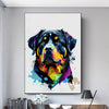 Graffiti Hund Leinwand Poster – Golden Retriever, Border Collie, Französische Bulldogge Wandkunst