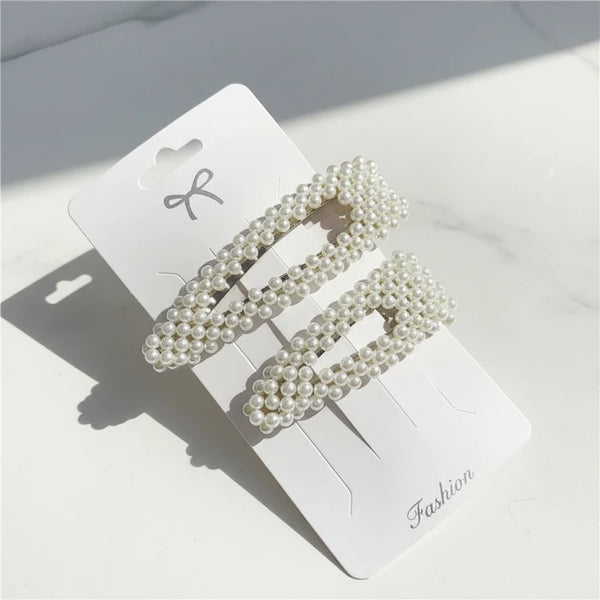 Perlen-Haarspangen im 2er-Set – Eleganter Haarschmuck für Alltag & Festlichkeiten