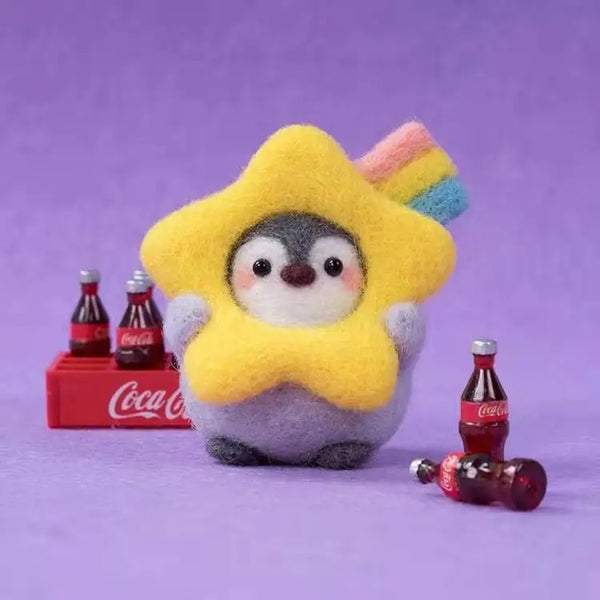 Pinguin Filz DIY Set (23 Designs) – Wollfilz-Set für handgemachte Puppen