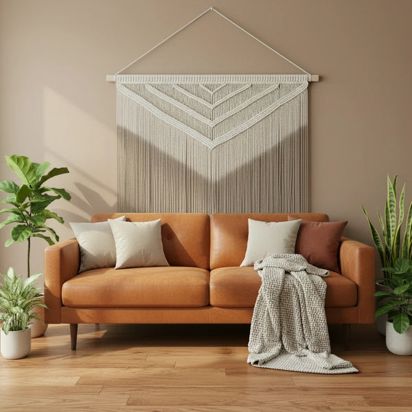 Nordic Makramee Wandteppich – Boho Zimmer & Garten Dekoration für Zuhause