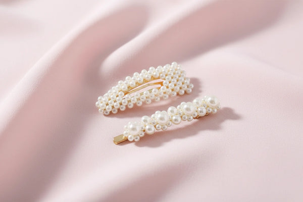 Perlen-Haarspangen im 2er-Set – Eleganter Haarschmuck für Alltag & Festlichkeiten