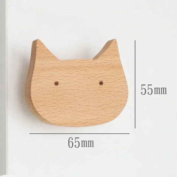 Holz Wandhaken Tiermotiv – Dekorativer Schlüsselhaken & Kleiderhaken aus Massivholz