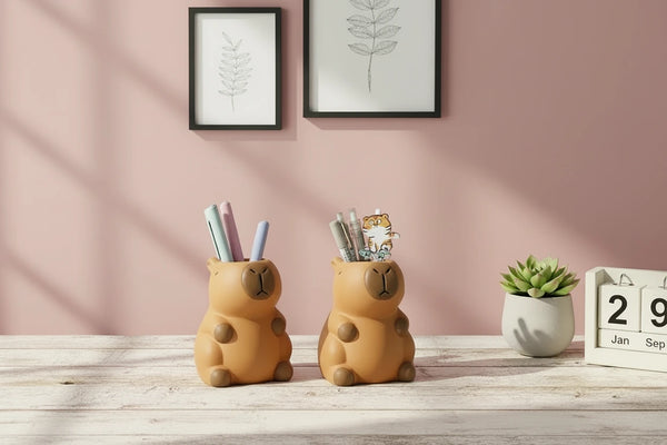 Niedlicher Capybara-Stifthalter – Süßer Schreibtisch-Organizer für Büro & Schule