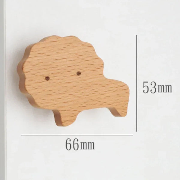 Holz Wandhaken Tiermotiv – Dekorativer Schlüsselhaken & Kleiderhaken aus Massivholz