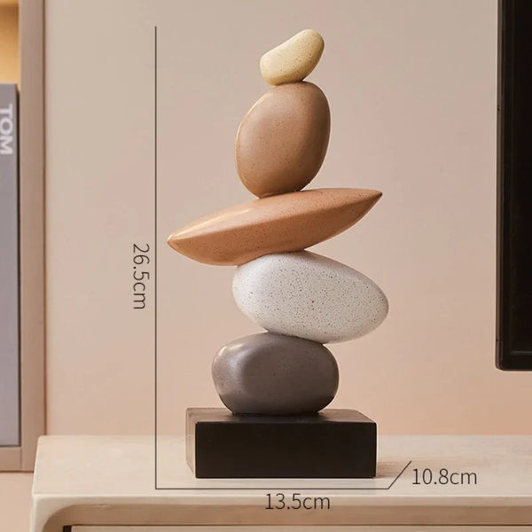 Ästhetische moderne Figur aus Keramik – Minimalistische Dekofigur