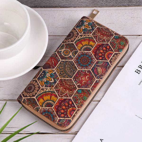 Retro-minimalistische lange Brieftasche – Multifunktionale Geldbörse mit großem Kartenfach