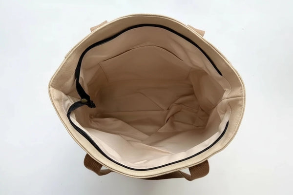 Elegante Leinen-Shopper Tasche für Damen – Groß & Praktisch