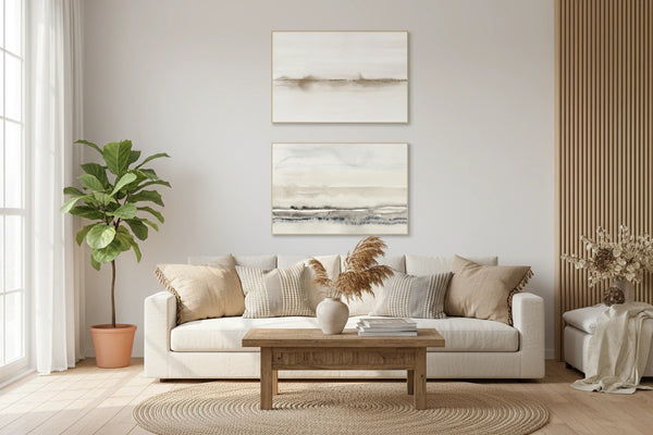 Abstrakte Aquarell Landschaft – Leinwandbild