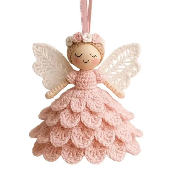 Engel-Häkelset 15 cm – DIY Bastelset aus Baumwollgarn für handgefertigte Engel