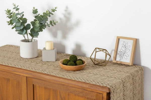 Tischläufer im Boho-Stil – Perfekt für Frühling & Osterdeko