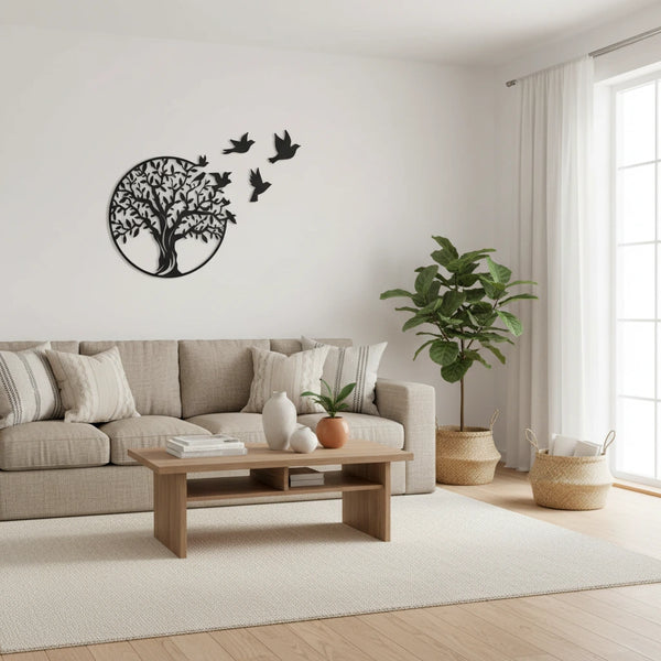 Baum des Lebens Wandkunst – Metall Wanddekoration