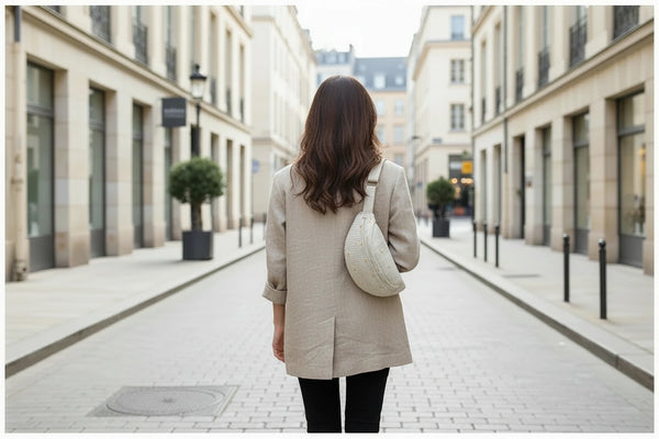 Geflochtene Hüfttasche für Damen – Sommerliche Crossbody- & Umhängetasche