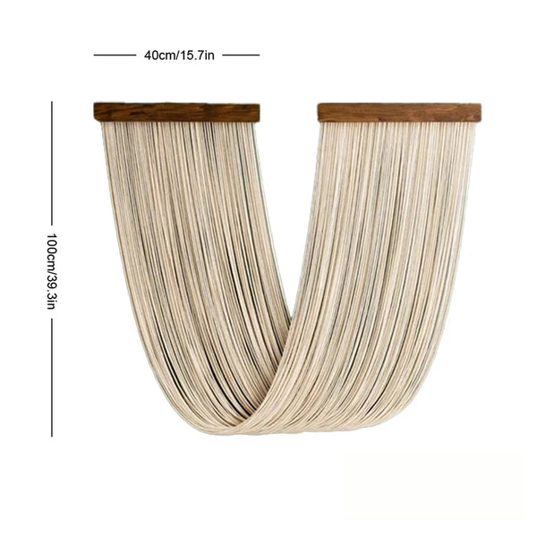 Boho Wandbehang – handgewebt mit Quasten | Wohnzimmer Deko