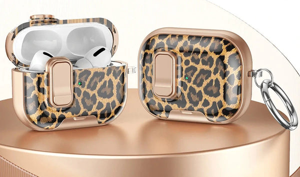 Ultradünne Silikonhülle für AirPods Pro 2, 3 & 4 – Transparenter Schutz mit Telefonhalter & Clip