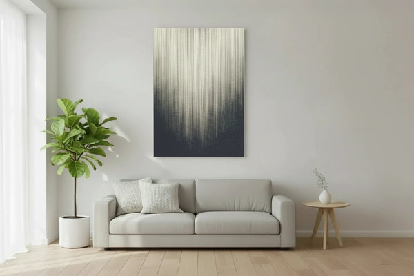 Abstraktes Retro Leinwand Poster - Wandbild für Wohnzimmer | Minimalistische Dekoration