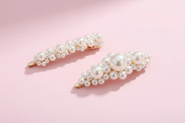 Perlen-Haarspangen im 2er-Set – Eleganter Haarschmuck für Alltag & Festlichkeiten