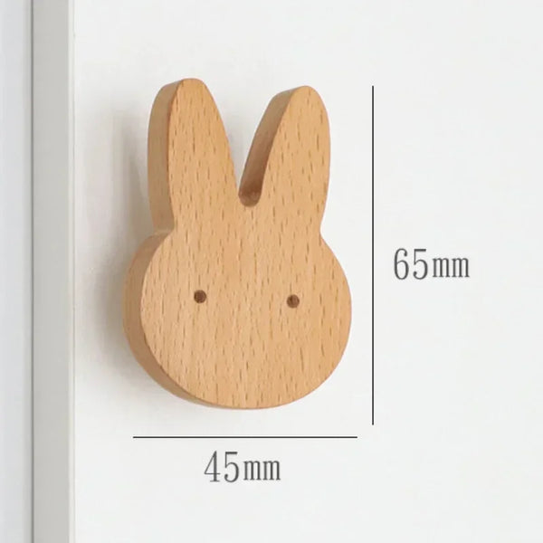 Holz Wandhaken Tiermotiv – Dekorativer Schlüsselhaken & Kleiderhaken aus Massivholz