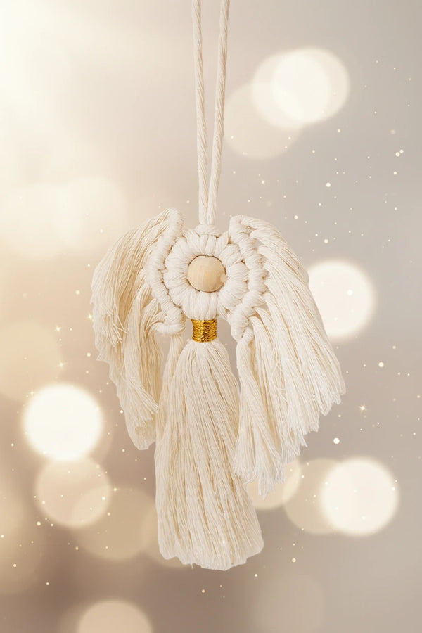 Handgewebter Makramee-Anhänger im Boho-Stil – Wanddeko aus Baumwolle