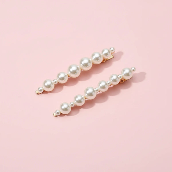 Perlen-Haarspangen im 2er-Set – Eleganter Haarschmuck für Alltag & Festlichkeiten