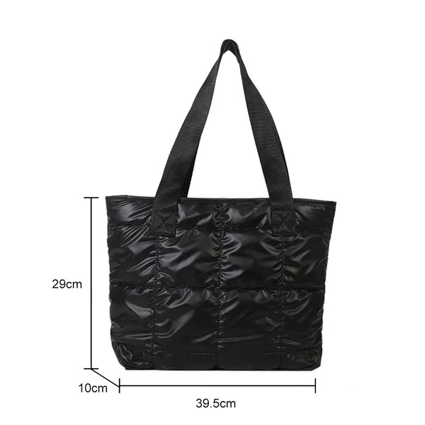 Gesteppte Tote Bag Damen - Modische Schultertasche für Alltag & Reisen