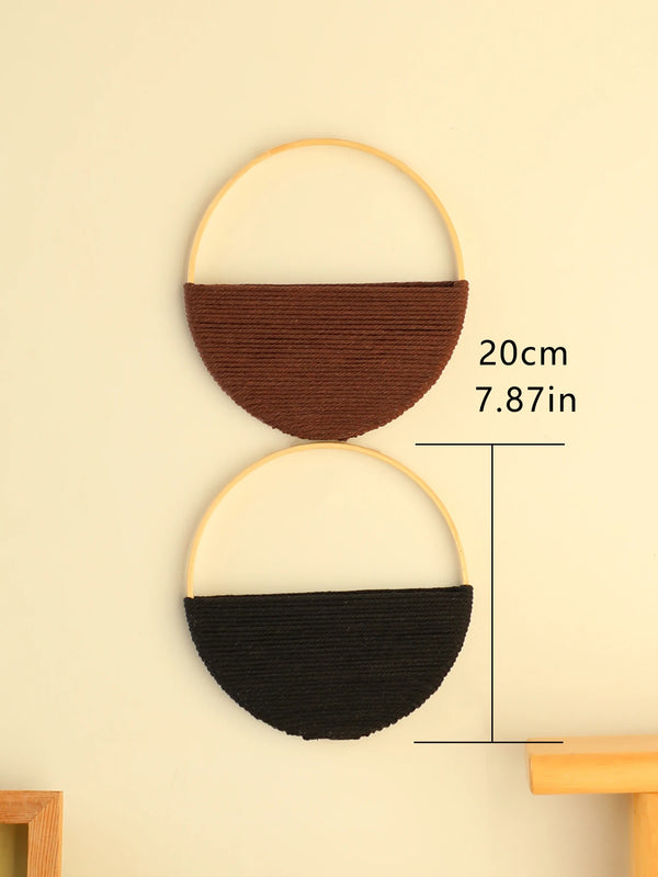 Makramee Wandbehang 2-teilig – Gewebte Wandkunst für dein Zuhause