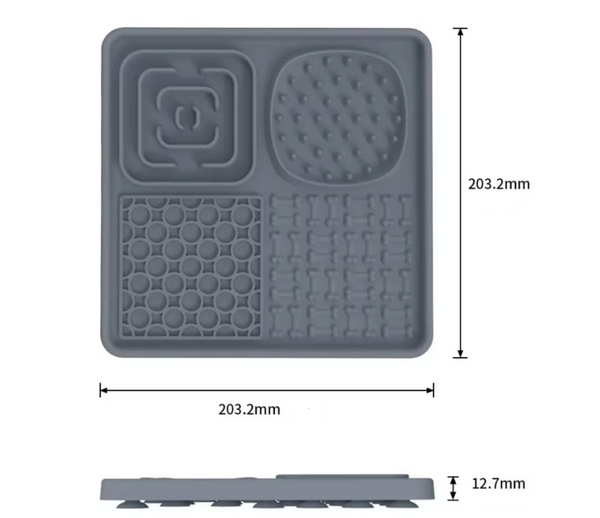 Haustier Slow-Food Matte – Anti-Schling-Matte, Schleckmatte für Haustiere