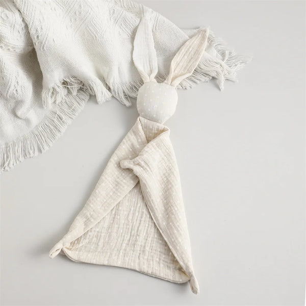 Hasen Schmusetuch für Baby Mädchen – Weiches Musselin aus Baumwolle