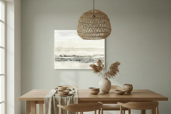 Abstrakte Aquarell Landschaft – Leinwandbild