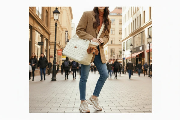 Tragetasche für Hunde & Katzen – Haustier Transporttasche, Groß, Atmungsaktiv & Multifunktional