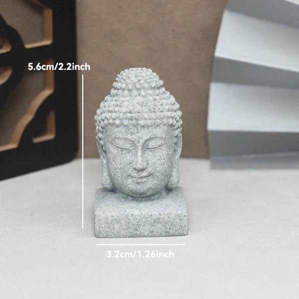 Buddha Steinstatue – Kleine buddhistische Mönche für Zen-Garten & Dekoration