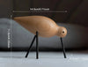 Nordic Stil Holz Vogel Skulptur – Abstrakte Tier Statue für Wohnzimmer & Deko