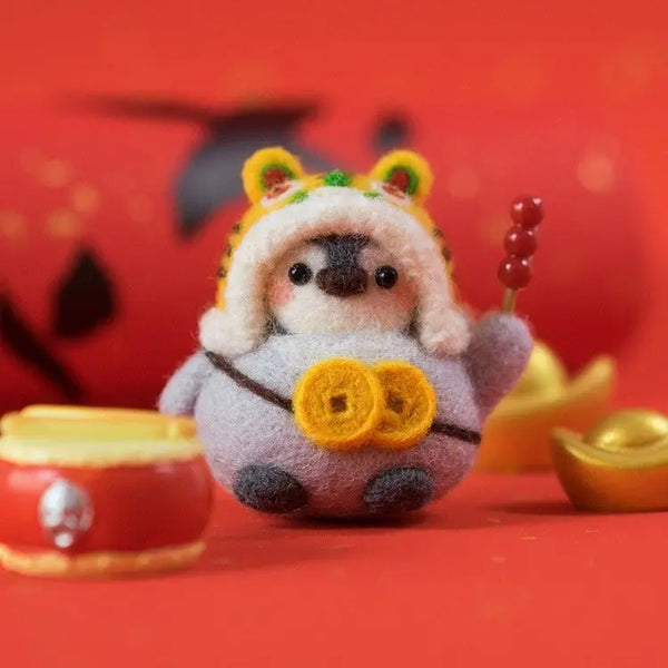 Pinguin Filz DIY Set (23 Designs) – Wollfilz-Set für handgemachte Puppen