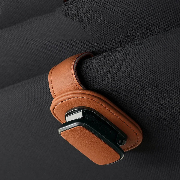 Sonnenbrillenhalter für die Auto-Sonnenblende – Brillen-, Ticket- & Kartenhalter für den Innenraum