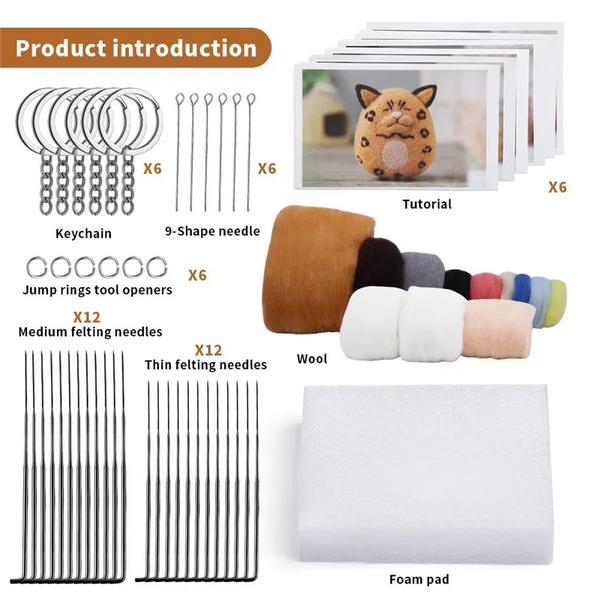 Kreatives Nadelfilz-Set – Alles für das erste Filzprojekt