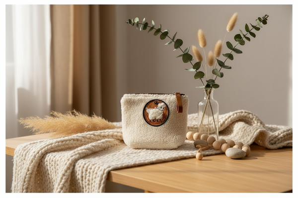 Teddy Plüsch Geldbörse – Stilvolle kleine Damentasche für Schlüssel, Lippenstift & Accessoires