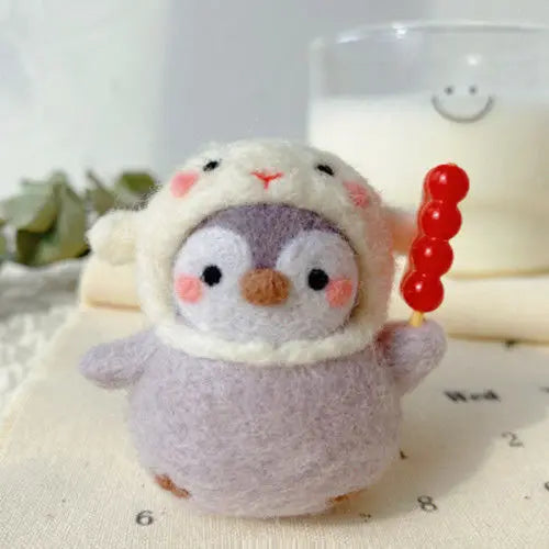 Pinguin Filz DIY Set (23 Designs) – Wollfilz-Set für handgemachte Puppen