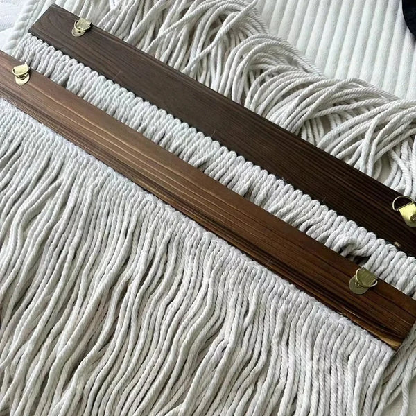 Boho Wandbehang – handgewebt mit Quasten | Wohnzimmer Deko