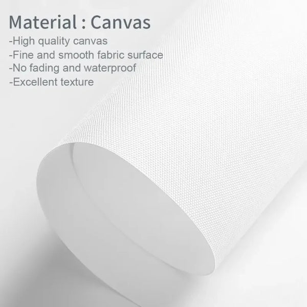 Mid-Century Moderne Wandkunst auf Leinwand – Abstrakter Bauhaus Panorama-Druck