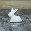 Keramik Kaninchenfigur im Kawaii-Stil – Nordische Tierdeko für Wohnraum, Garten & Ostern