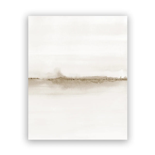 Abstrakte Aquarell Landschaft – Leinwandbild